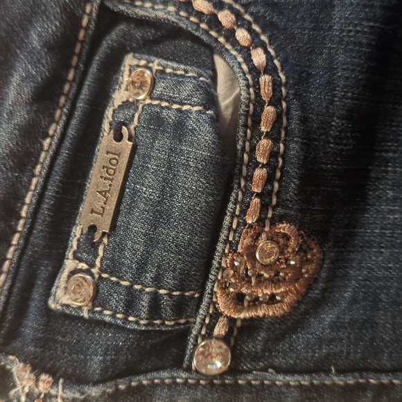 LA idol Bootcut Western jeans Size 7 - Picture 4 of 7
